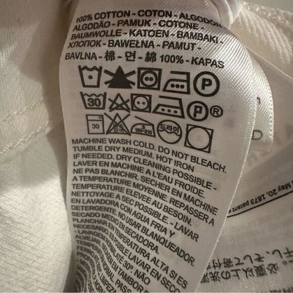 LEVI’s Jeans Women Size 27 Premium Wedgie Straight Big E Button Fly Fray Hem - Picture 11 of 11